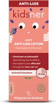 Kidsner Lizzy Anti-Luis Lotion - Behandelt Hoofdluis binnen 15 minuten - Zacht voor Haar en Hoofdhuid - Klinisch Bewezen - Inclusief Luizenkam