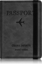 VAIVE Paspoort Hoesje RFID - Reisportemonnee - Paspoorthouder - Pasjeshouder - Paspoorthoes - Travel Wallet