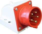 ABL CEE wandcontactdoos stekker IP44 16A 5-polig 400V 6h rood