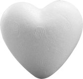Coeur en polystyrène - 10 pièces - 8 CM - Coeur en polystyrène - 3D - Artisanat - Artisanat