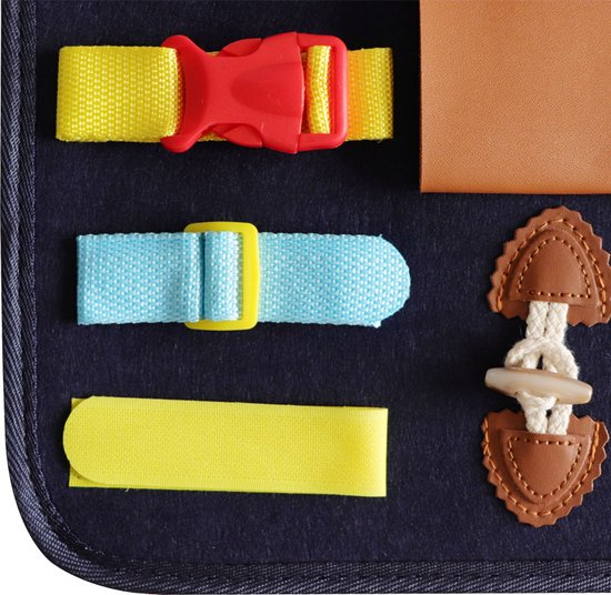 Montessori Speelgoed - Busy Board - Montessori - Activiteitenbord - Motoriek Speelgoed - Kinderspeelgoed - Sensorisch Speelgoed - Back to school van EverGoods — afbeelding 3