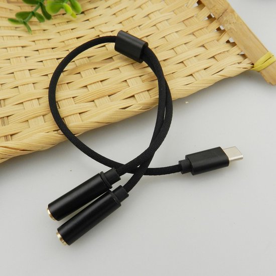 Adaptateur Audio Y 2 En 1 - 2 Pièces - Convertisseur Prise Casque/micro 3,5 Mm En 2 Ports Séparés