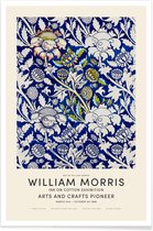 JUNIQE - Poster William Morris - Wey Exhibition -13x18 /Blauw & Ivoor