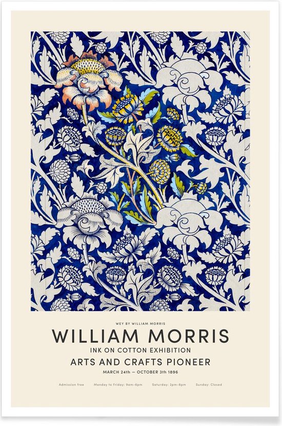 JUNIQE - Poster William Morris - Wey Exhibition