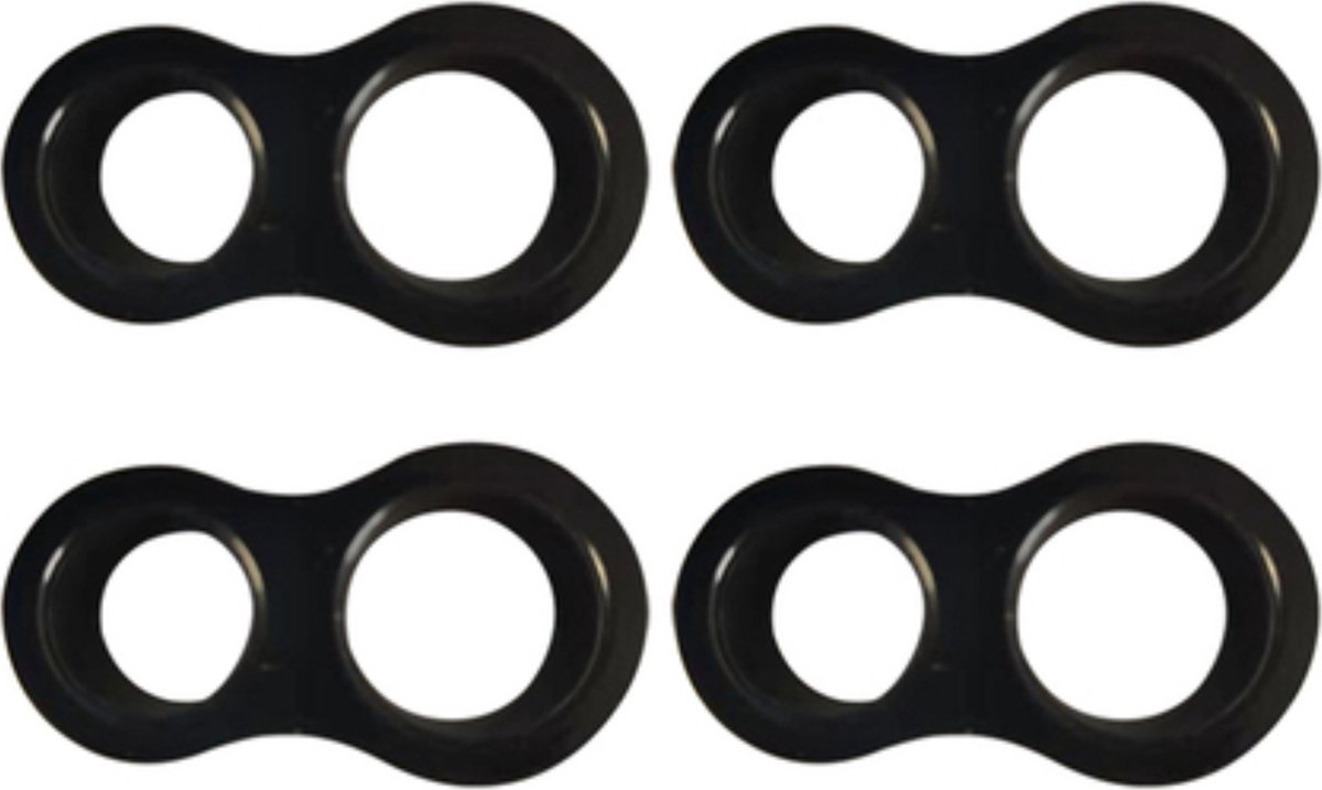 Deurklink Buffers - 5 stuks - Zwart - Stootdoppen - Muurbeschermers - Deurklink bescherming - Flexibele Deurstoppers