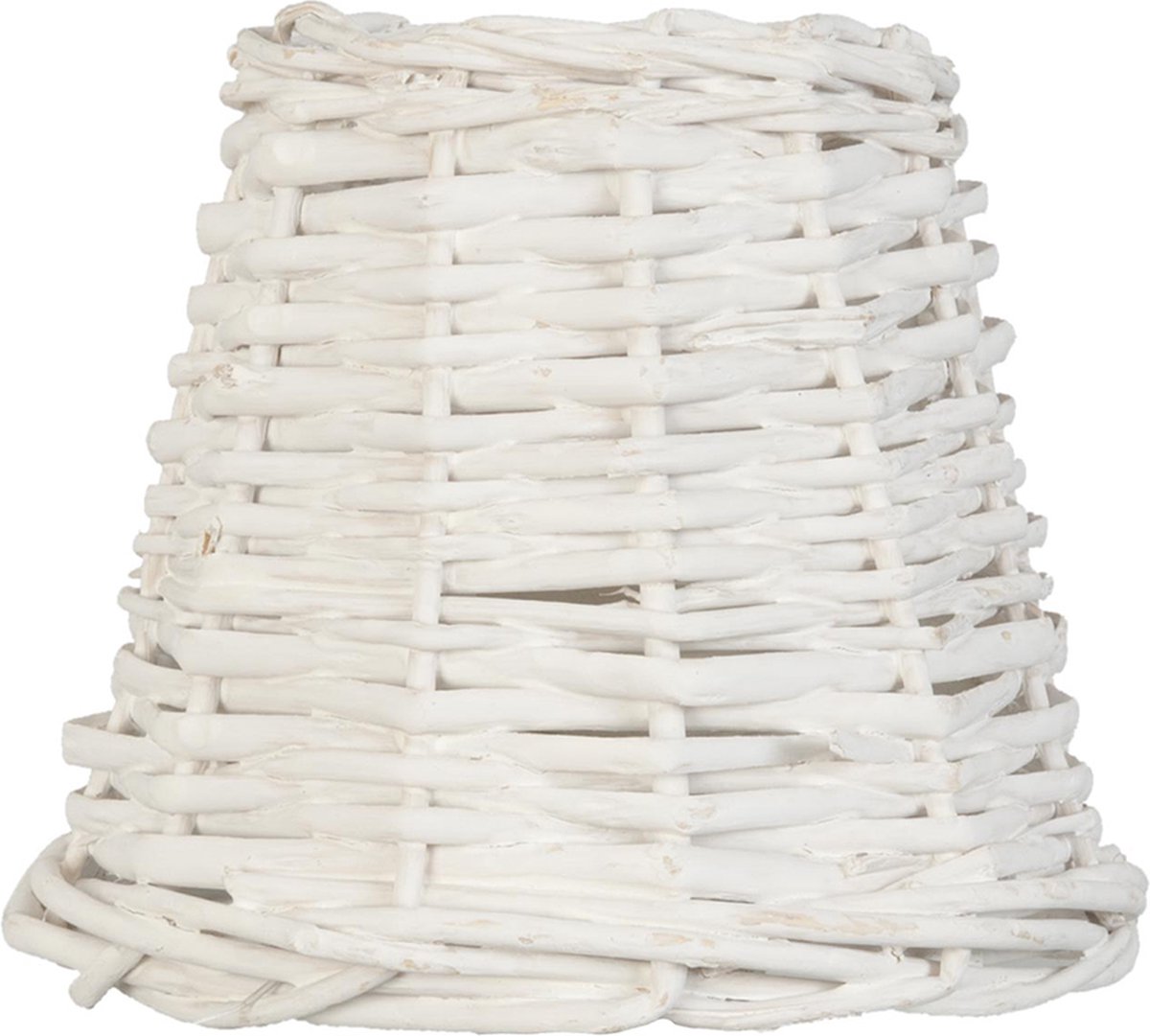 HAES deco Rotan Lampenkap Natural Cosy wit rotan gevlochten formaat Ø 14x12 cm voor Fitting E27 Tafellamp Hanglamp