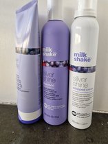Milk Shake Silver Shine Trio Shampoo 300ml + Conditioner 250ml + Whipped Cream 200ml