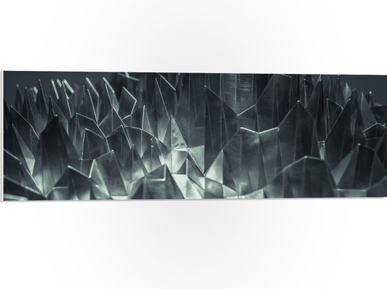 PVC Schuimplaat - Abstracte IJzeren Pinnen - 90x30 cm Foto op PVC Schuimplaat (Met Ophangsysteem)