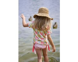 Ducksday - Badpak - Zwempak - Zwemset met omkeerbare bikinibroek - voor meisjes - UPF 50+ - Tweedelig - sneldrogend - Lula