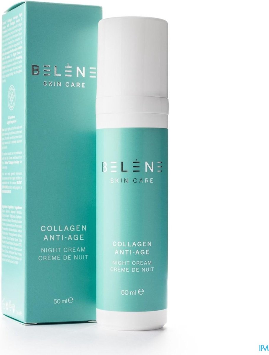 Belene Skin Care Collagen Anti-age Night Cream Creme Rijpere Huid 50ml