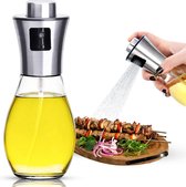 EGoods Olijfolie sprayer - Keukengerei - Olie en azijnstel  - Olie Diffuser - Oliesprayer - Olijfolie Verstuiver Fles voor Keuken - Azijnspray - Olie Pomp Bakspray - RVS - Navulbaar