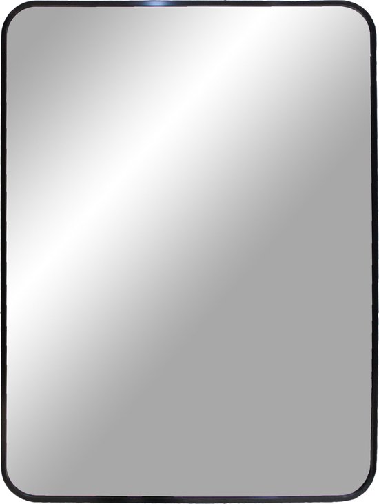 Spiegel Madrid - Spiegel met zwarte messing look lijst 50x70 cm