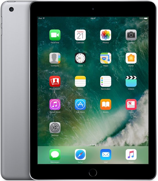 iPad, Wi-Fi, 9.7", 2048 x 1536, A9 + M9, 32GB, 802.11a/b/g/n/ac, Bluetooth, Touch ID, 8MP + 1.2MP, iOS 10