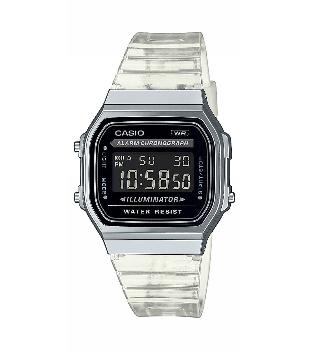 Casio horloge A168XES-1BEF Transparant - Ø 36.3mm