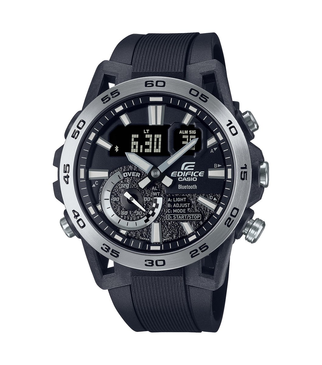 Casio horloge ECB-40P-1AEF Bluetooth Zwart- Ø 52.4 mm