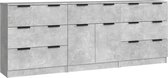 vidaXL-Dressoirs-3-st-bewerkt-hout-betongrijs