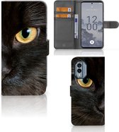 Telefoonhoesje Nokia X30 Beschermhoesje Zwarte Kat
