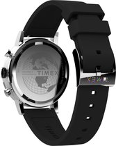 Timex Midtown Chrono TW2V70500 Horloge - Siliconen - Zwart - Ø 40 mm