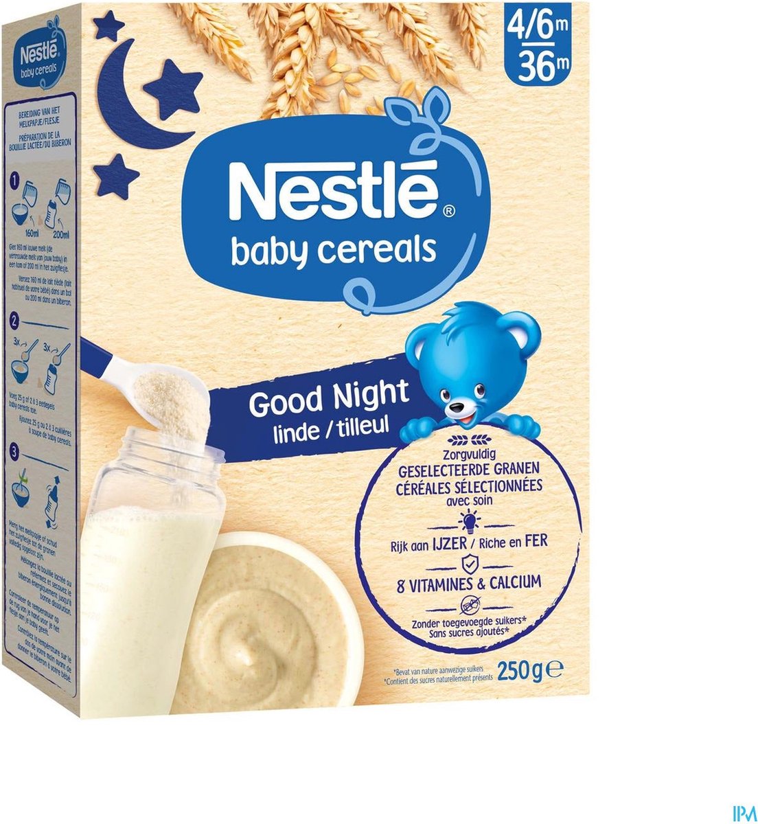 Nestlé - Céréales pour Bébé au miel - 6m+ (3x250g)