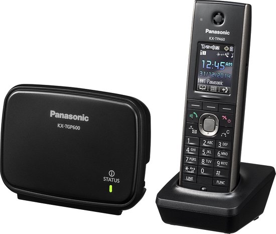 Panasonic KX-TG1611JTH DECT Cordless Phone with Wall-Mounted, Black