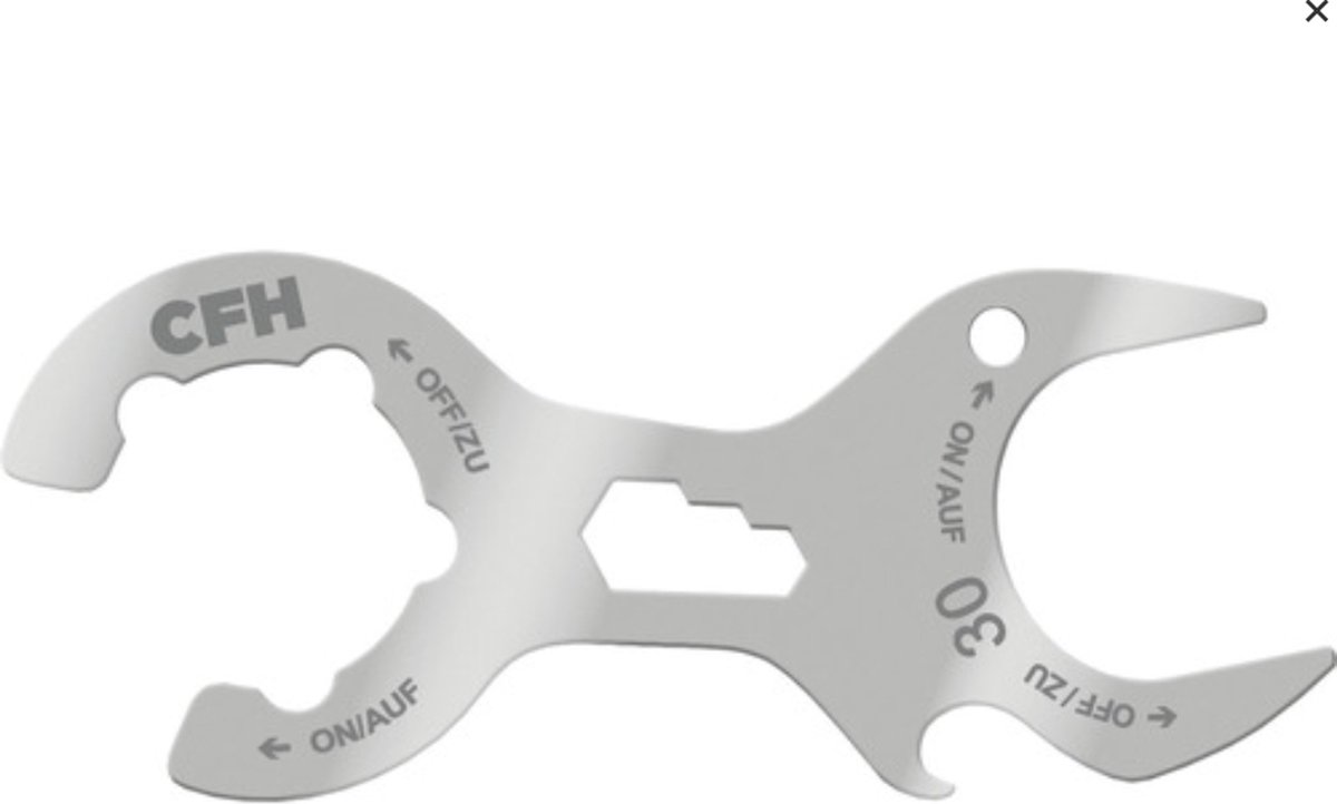 ProPlus Gasflessleutel multitool RVS met flessenopener, lineaal en