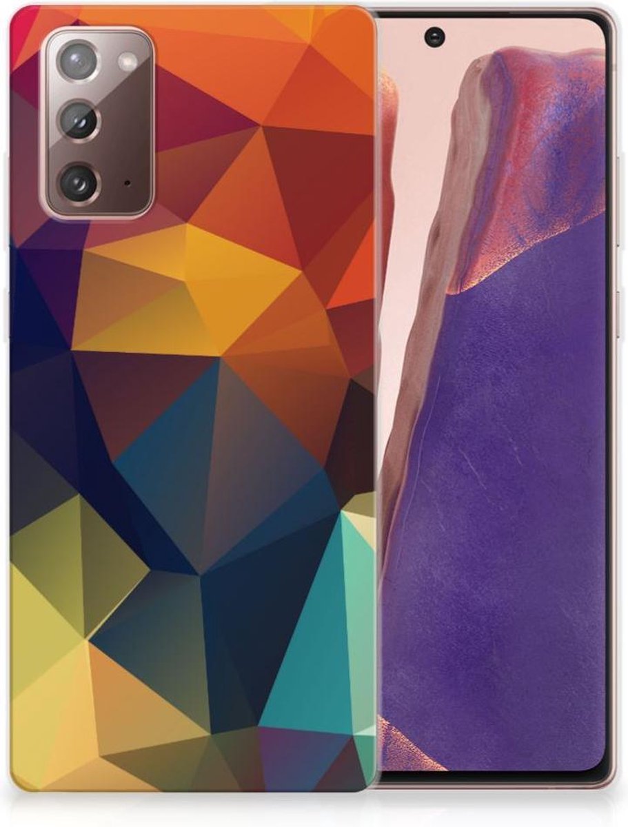 Samsung Note 20 TPU Hoesje Polygon Color