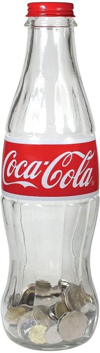 partitie robot Bewusteloos Coca-Cola Contour Fles Spaarpot - Met Metalen Dop | bol.com