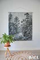 Wandkleed - Wanddoek Botanic Jungle | XL| 100% Katoen | BALI. Lifestyle