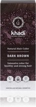 Khadi Dark Brown - Haarverf Donker Bruin - Haarkleuring - Haar verven - Biologisch - Henna