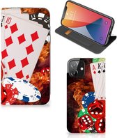 Book Stand Case Personaliseren Geschikt voor iPhone 12 | Geschikt voor iPhone 12 Pro Smart Cover Casino