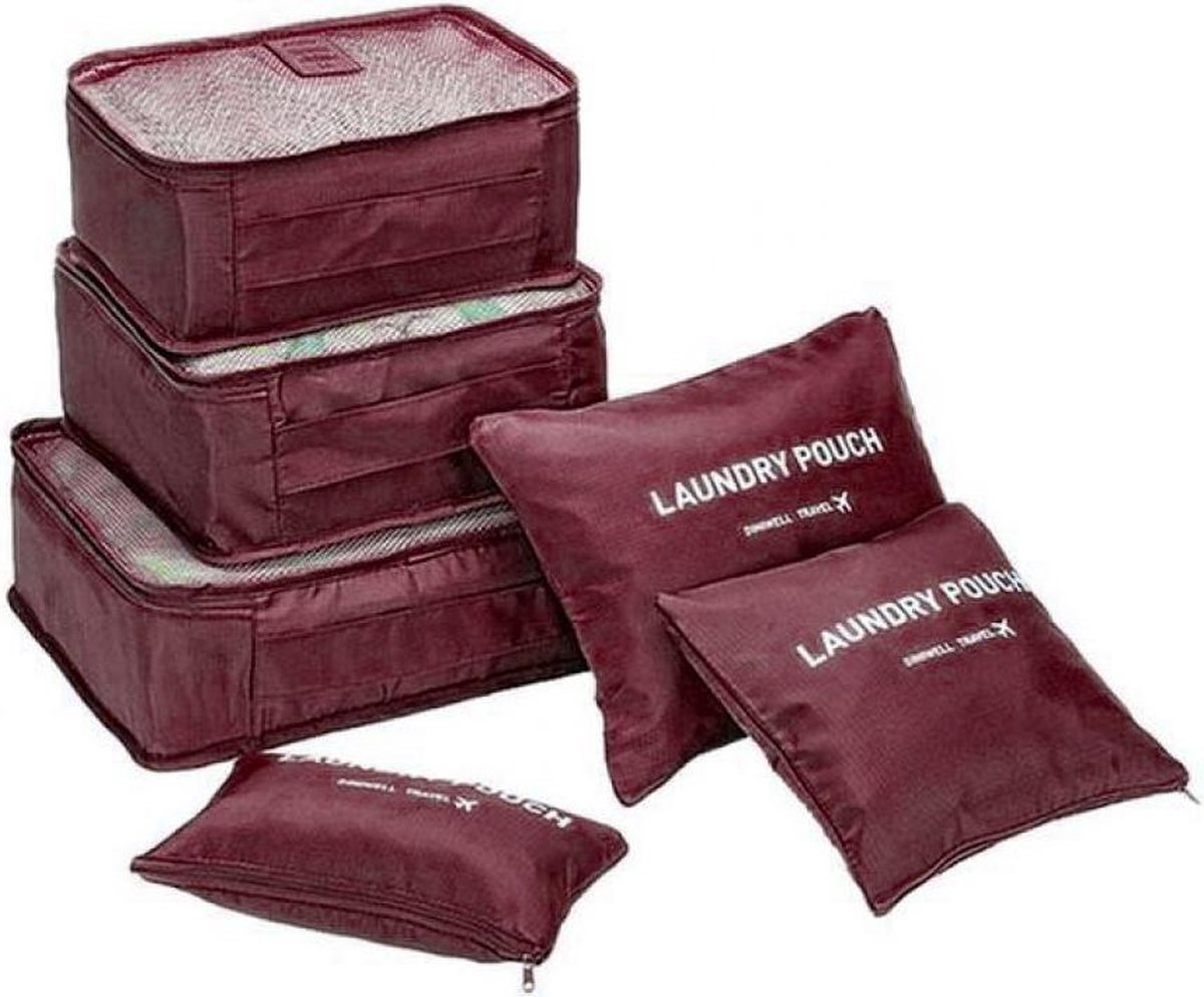 Organisateur de valise - Lot de 6 - Set de cubes d'emballage Travelsky -  Sacs... | bol.com