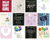 12 Cartes de vœux de naissance - fils / fille / petit-enfant / dans l'attente -11x12cm - cartes pliées avec enveloppes