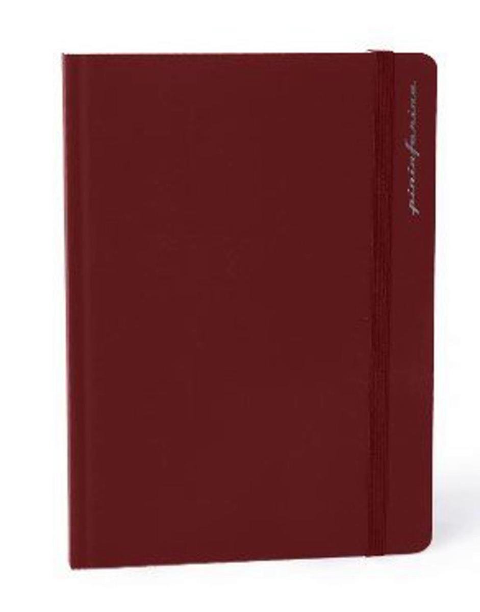 Pininfarina A5 ‘Stone Paper’ Dot Grid Hardcover Notebook Kleur Omslag Bordeaux Rood + 1 Muji 0.38 Gelpen