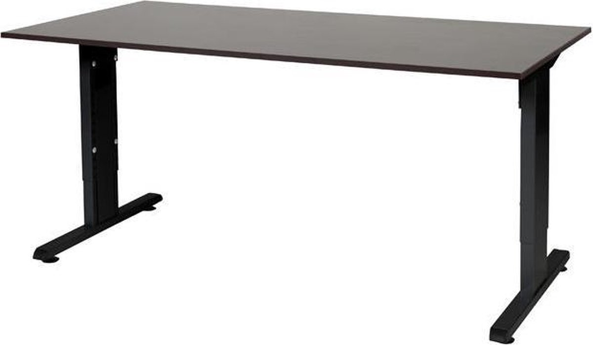 RoomForTheNew Bureau Schiphol Basic - Bureau - Zit zit Bureau - Verstelbaar bureau - 120 x 80 - Logan Eikenblad