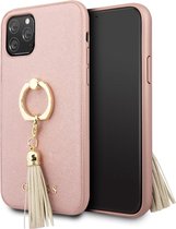 iPhone 11 Pro Backcase hoesje - Guess - Geen opdruk Rose goud - Kunstleer