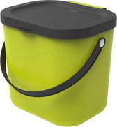 ROTHO système de recyclage des déchets ALBULA 6 l vert citron | Bac à compost pour plus de durabilité à la maison