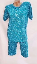 Dames pyjama set met 3 kwart broek M 36-38 blauw