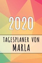 2020 Tagesplaner von Marla: Personalisierter Kalender f�r 2020 mit deinem Vornamen