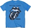 The Rolling Stones - Steel Wheels Heren T-shirt - S - Blauw