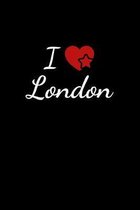 I love London: Notebook / Journal / Diary - 6 x 9 inches (15,24 x 22,86 cm), 150 pages. For everyone who's in love with London.