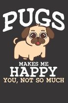 Pug Dog Sarcasm Notebook Journal: Pug Dog Sarcasm Notebook Journal Gift Dot Grid 6 x 9 120 Pages