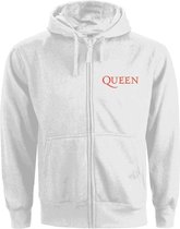 Queen Vest met capuchon -L- Classic Crest Wit