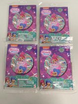 Shimmer & Shine beach ball (met leuke opdruk) - set van 4 stuks