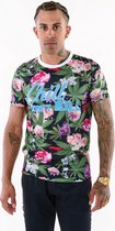 Original Replicas - Grappig & Fout Kostuum - Pablo Discobar Shirt Marihuana Hawaii - groen - Extra Small - Carnavalskleding - Verkleedkleding