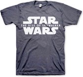 Star Wars Heren Tshirt -S- The Rise Of Skywalker Blauw