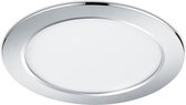 LED Spot - Inbouwspot - Trion Pandus - 18W - Warm Wit 3000K - Rond - Mat Chroom - Aluminium - Ø220mm - BES LED