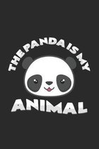 The panda is my animal: 6x9 Panda - dotgrid - dot grid paper - notebook - notes