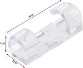 Kabel organizer clips (Wit 20x) - Cable organizer clips (White 20x) - Zelfklevende kabel organizer clips