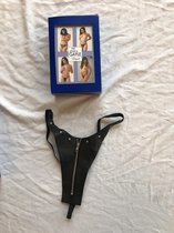 Jessica gayle - leather lingerie - Uitdagende leren string - Leather string - 4515 - NO chinese - Europese kwaliteit