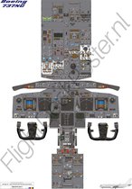 Boeing 737 NG (600 / 700 / 800 / 900) - T-Bone (Enkele A0 poster) FlightDeckPoster / Cockpitposter / Cockpit poster / Cockpit mockup